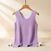 Chaleco térmico sin costuras de terciopelo de dos colores por ambos lados para hombre y mujer con corte de figura chaleco más base lijada fabricantes de ropa interior al por mayor