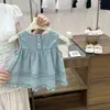Conjunto de Mezclilla para Niña 2026 Verano Nuevo Estilo Bebé Niña Lavado Suave Mezclilla Sin Mangas Top Pantalones Casuales Conjunto de Dos Piezas