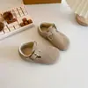 Novos Sapatos Birkenstock Infantis para Primavera e Outono de 2025, Sapatos Baixos Infantis, Solas Macias, Sapatos de Lona Confortáveis para Bebês Meninas, Sapatos de Couro para Meninas