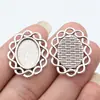 13X18Mm 2.8g Bandeja Base Oval Multicor Acessórios de Joias DIY Liga de Zinco Item Quente de Venda Transfronteiriça