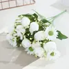 Decoración para el Hogar Flores Artificiales, Capullos Pequeños de Margarita, Decoración Suave de Interior, Arreglos Florales, Pared de Fondo para Bodas, Arreglos Florales al por Mayor