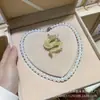 Presente de Dia das Mães: Colar de Contas Roxas Auspiciosas, Conjunto de Três Peças de Pérolas de Imitação, Caixa de Presente para Mãe, Lembrança de Evento