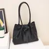 Bolso Tote de Tejido de Moda de Este Año para Mujer, Nuevo Estilo Primavera 2026, Bolso de Hombro Decorado con Cinturón, Bolso de Hombro a la Moda