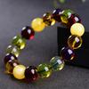 Una generación de regalo en vivo cera de abeja Ámbar pulsera Pimienta azul pimienta dorada pimienta de sangre pulsera de 108 cuentas para hombres y mujeres