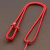 Collar con colgante de cuerda ajustable para hombre y mujer, sencillo y con cordón rojo, marca Jade