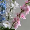 Flor artificial delphinium golondrina grande pez dorado paisajismo de bodas flor de jardín exterior para el hogar flor falsa venta al por mayor