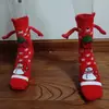 Nuevos Calcetines Navideños Populares de Amazon Transfronterizos Otoño e Invierno Algodón Calcetines Magnéticos de Moda Calcetines de Media Pantorrilla Fabricante