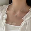 Collar Suchuang de plata esterlina S925 para mujer, estilo atmosférico, con cadena de clavícula de alta calidad.