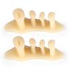 Separador de Dedos en Cadena de Cuatro Agujeros Hallux Valgus Dedos Superpuestos Separador de Dedos Clip Suave Anti-Desgaste para Pie Almohadilla Separadora de Dedos