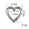 Anillo de resorte de aleación de zinc con llavero de taladro, hebilla de resorte redonda de metal, venta al por mayor, bolsas de equipaje de comercio exterior, accesorios de hardware