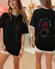 Camisetas Tops Oversize Gráficas de Palmeras Y2k para Mujer Coco