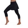 Roupas Europeias e Americanas Transfronteiriças da Amazon para Mulheres Plus Size, Conjunto de Duas Peças com Saia e Calça para Meninas Fortinhas, Calça de Yoga de Alta Elasticidade Emagrecedora para Mulheres S7010