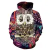 Sudadera con capucha casual para hombre de fábrica transfronteriza, suéter para niños con capucha impresa en 3D, suéter de animal búho