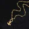Hip Hop Retro Punto de Cruz Circón Ancla Collar para Mujer Lujo Ligero Europeo y Americano Nicho Punk Cadena Elegante para Clavícula