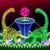 Iluminação paisagística externa luzes de urso animal LED luminosas padrão de pavão luzes decorativas de jardim