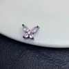 Versão Mini Conservadora de Cor Borboleta Totalmente Cravejada com Diamantes Pulseira de Cristal Poroso com Furo Passante Pulseira Acessórios de Joias DIY Contas