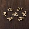 Acessórios de Joias de Cobre Fundido Shangjia 14*9mm Pingente Padrão Nuvem Gancho de Orelha de Cobre Fundido Artesanal DIY