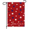 Bandeira de Jardim para o Dia da Independência Linho Transfronteiriço Série Dia da Independência Americana Bandeira de Jardim Decorativa para Feriados Estampada
