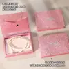 Nuevo Producto Más Vendido de Xiaohongshu, Caja de Joyería de Almacenamiento Ultra Delgada con Tapa abatible, Caja de Empaque Lista para Anillos, Collares y Joyería para Orejas