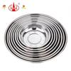 Plato Moderno Simple de Acero Inoxidable Cocina Plato de Acero Inoxidable 304 Grado Alimenticio Plato de Acero Inoxidable Engrosado