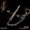 Espada antigua, micro arma, hombre, espada emperador, modelo de metal, mini llavero, colgante de aleación, espada china de 9 cm