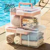 Caja Organizadora Bnbs de Separación Húmedo y Seco con Tapa, Organizador Portátil para Trajes de Baño, Toallas y Gafas de Natación, Impermeable