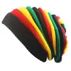 AliExpress EBAY chapéu de lã colorido chapéu plissado hip hop chapéu de malha hip-hop longo de comércio exterior