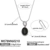 Moda Transfronteriza Nuevo Nicho Colgante de Ágata Cadena Larga para Suéter Diseño Simple Cadena para Suéter Ajustable de Acero Inoxidable