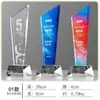 Nuevo Trofeo Colorido Hecho a Medida con Cristal Creativo y Grabado de Alta Gama para Niños Escolares, Empleados Destacados y Premios de Jubilación