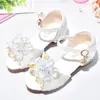 Zapatos de Princesa para Niñas Sandalias Zapatos de Cristal para Desfile Vestido Zapatos de Tacón Alto de Verano para Niños Zapatos de Modelo para Niños Zapatos para Desfile