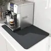 2025 Máquina de Café Popular Tapete Absorvente Cozinha Prato Bar Tapete Drenante Secagem de Copo de Água Lugar Americano Bancada Sem Lavagem