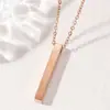 Columna de Cubo de los Deseos de Acero Inoxidable Transfronteriza Láser Tridimensional Tira Palabra de Material sin Palabras Regalo de Vacaciones Colgante de Acero de Titanio para Hombre