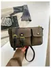 Diseño de moda transfronterizo, bolso de axila de doble bolsillo, nuevo estilo para mujer, lujo ligero, bolso retro para el día a día, bolso de hombro de nicho, bolso cruzado de moda