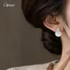 Agua Mineral con Gas Helada~Pendientes Redondos de Circonita con Piedra Ojo de Gato Frescos y Refrescantes, Pendientes Dulces con un Toque de Lujo Ligero y de Alta Gama para Mujeres