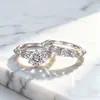 Anillo de comercio exterior transfronterizo Tonglin Wish, anillo de plata esterlina s925, anillo de circón, anillo de doble uso, fuente de fabricante