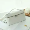 Capa Superior Piel de Vaca Avestruz Bolsa Lonchera de Alta Gama Cuero Genuino Bolso de Mujer Nuevo Estilo Bolso de Mano de Mujer Bandolera Bolsa Cosmética