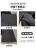 Pantalones acampanados grises estilo coreano, de dos piezas falsas, forrados de polar, de cintura alta, adelgazantes, que cubren la cadera, pantalones de chándal acampanados para otoño e invierno