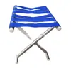 Cadeira de Pesca Dobrável Portátil, Cadeira de Pesca Dobrável Portátil de Aço Inoxidável para Praia com Suporte, Aço Mazaran