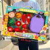 Casa de juegos para niños simulación de cocina comida juguetes de cocina niños y niñas agencia de intercambio de puntos inscripción caja de regalo traje
