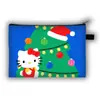 Nuevo Monedero Grande de Navidad de Hello Kitty para Niños, Bolso de Mano con Asa Larga de Gran Capacidad para Cosméticos, Lindo Bolso Cruzado