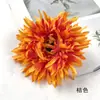 Cabeza de Crisantemo Simulada Cepillada Paquete de Materiales para Pasador de Tocados de la Dinastía Han Set para Salón de Bodas Adornos Florales Pequeños para Fotografía