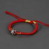 Pulsera Danza del León estilo Xizang de estilo chino nuevo Tejida a mano Simple Transportando Marea Nacional Estilo Chino Pulsera Hecha a Mano