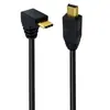 Cable de Datos OTG Chapado en Oro USB Tipo C Macho Codo en Forma de U a V3 Mini Mini Mini 5 Pines OTG
