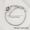 Pulseira de Cobre Banhado Exquisita Simples Versátil Popular em Vendas Transfronteiriças Pulseira de Prata da Moda Personalizada Pulseira Feminina com Zircônia