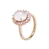 Novo Anel de Pedra Preciosa Rubi Ônix Esmeralda Personalidade Clássico Elegante Feminino Simples Pedra Olho de Gato Banhado a Ouro Micro Zircônia