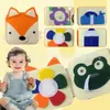 Feltro Transfronteiriço Educação Infantil Montessori Livro Silencioso Tema Raposa Brinquedo Educativo para Bebês e Crianças Livro de Pano Livro de Atividades Atacado