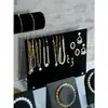 Suporte de Exibição de Joias Suporte de Pulseira de Veludo Preto Suporte de Brincos Bandeja de Acessórios Props para Vitrine de Loja