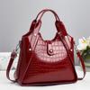 Bolso de Mano de Gran Capacidad con Patrón de Cocodrilo Nuevo 2026, Bolso de Moda para Mujer, Bolso para Madre de Mediana Edad, Bolso de Hombro Cruzado