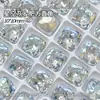 Clavo de Arte para Uñas de Ángulo Recto Cuadrado Grueso de 10 mm Joyería Base Puntiaguda Diamante de Forma Especial Cristal Accesorios Desgastables para Uñas Diamante de Arte para Uñas Venta al por Mayor