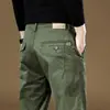 Pantalones de Marca de Moda Versátiles Casuales Largos para Hombre, Pierna Ancha, Estilo Workwear, Algodón Puro, Corte Recto Holgado, para Primavera, Otoño e Invierno 2026